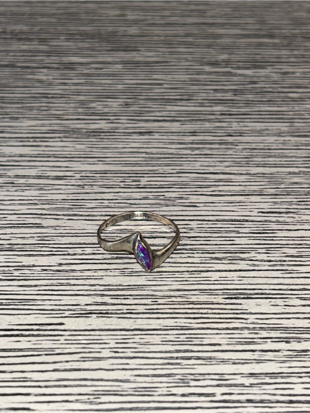 Sterling Silver Opal Ring